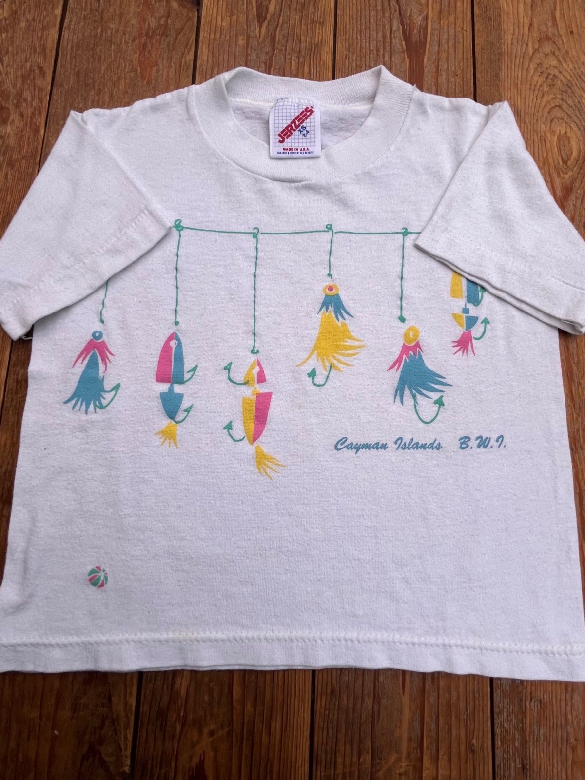 画像1: CAYMAN ISLANDS "MADE IN USA" KIDS VINTAGE T-SHIRTS