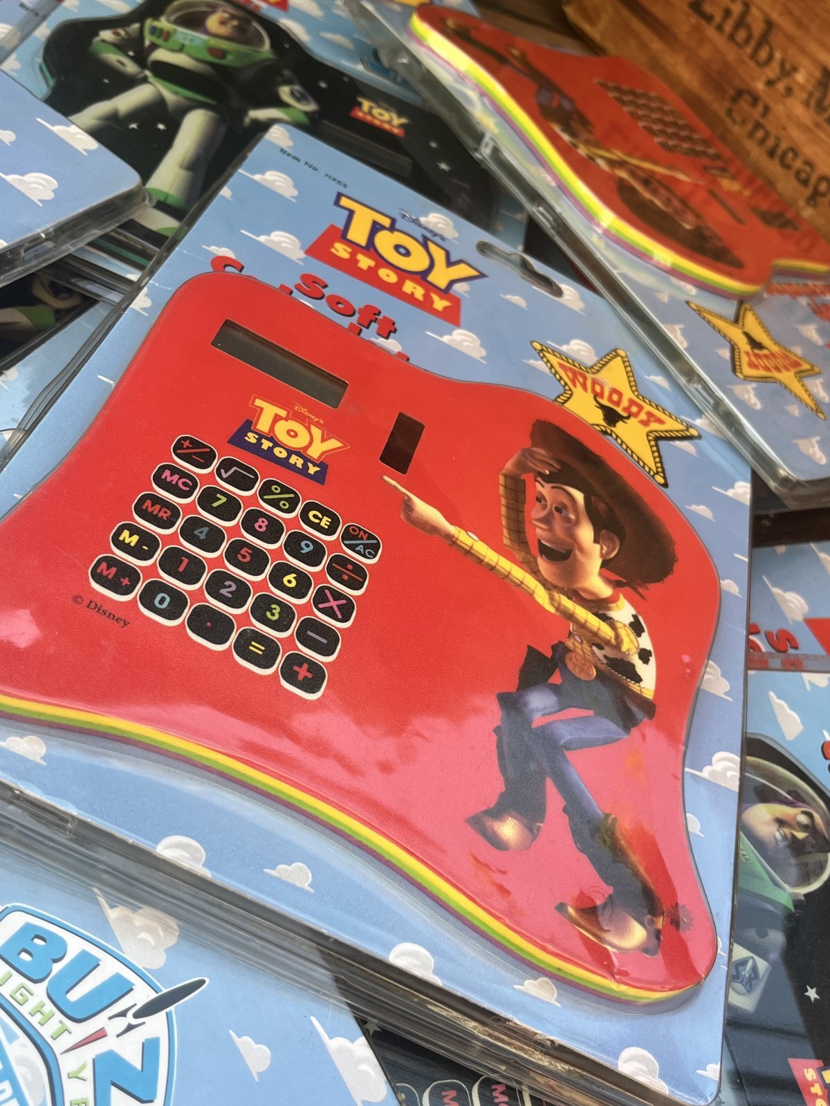画像11: TOY STORY1 "WOODY" 1996'S D.STOCK SOFT CALCULATOR